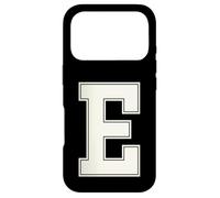 Lettre E collégiale - Monogramme - Bloc Universitaire - Initiale de l'alphabet Coque pour iPhone 17 Pro