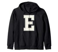 Lettre E collégiale - Monogramme - Bloc universitaire - Initiale de l'alphabet Sweat à Capuche