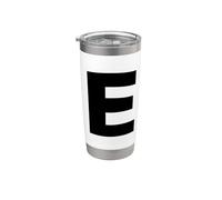 Lettre E - Costume assorti pour Halloween et spectacles dramatiques Gobelet isotherme en acier inoxydable double paroi