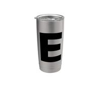 Lettre E - Costume assorti pour Halloween et spectacles dramatiques Gobelet isotherme en acier inoxydable double paroi