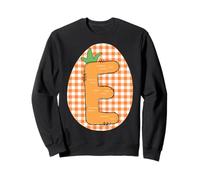 Lettre E de l'alphabet Carotte Art Mignon Initiale décor Sweatshirt
