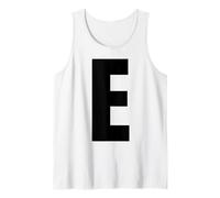 Lettre E Majuscule Alphabet Gras Monogramme Assorti Débardeur