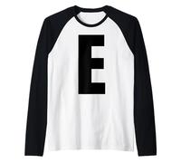 Lettre E Majuscule Alphabet Gras Monogramme Assorti Manche Raglan