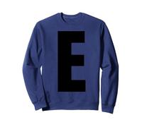 Lettre E Majuscule Alphabet Gras Monogramme Assorti Sweatshirt