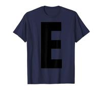Lettre E Majuscule Alphabet Gras Monogramme Assorti T-Shirt