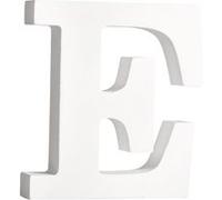 Lettre E - MDF Blanc - 11 cm - Rayher Blanc G