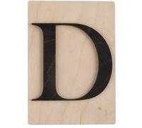 Lettre en bois 14,8 x 10,5 cm - D Noir G