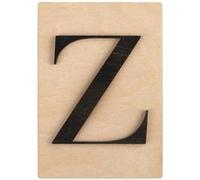 Lettre en bois 14,8 x 10,5 cm - Z Noir G