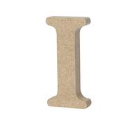 Lettre en Bois Alphabet I, Plaque Décorative pour Mur et Fête