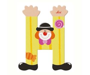 Lettre en Bois Clown H Sevi 1831 - Jouets en Bois décoration