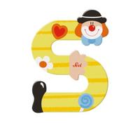 Lettre en Bois Clown S Sevi 1831 - Prénom décoration porte