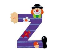 Lettre en Bois Clown Z Sevi 1831 - Jouets en Bois décoration