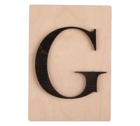 Lettre en bois 14,8 x 10,5 cm - G Noir G