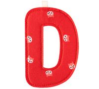 Lettre en tissu à suspendre D (9,5 cm)