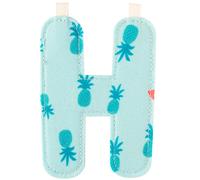 Lettre en tissu à suspendre réversible H (9,5 cm)