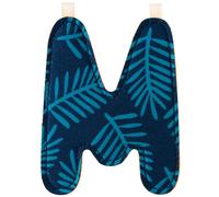 Lettre en tissu à suspendre réversible M (9,5 cm)