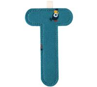 Lettre en tissu à suspendre réversible T (9,5 cm)