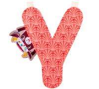 Lettre en tissu à suspendre réversible Y (9,5 cm)