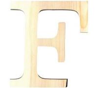 Lettre F - Hauteur 11,5 cm - Bois découpé Marron G