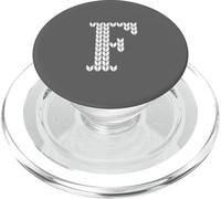 Lettre F tricot crochet imprimé forme lettre amant PopSockets PopGrip pour MagSafe