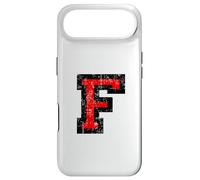 Lettre F (Vintage Noir et Rouge) F Coque pour iPhone Air