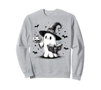 Lettré Fantôme Livre Chapeau sorcière Rat de bibliothèque Sweatshirt