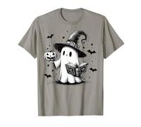 Lettré Fantôme Livre Chapeau sorcière Rat de bibliothèque T-Shirt
