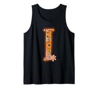 Lettre Florale I Retro Boho Botanique Alphabet Art Débardeur