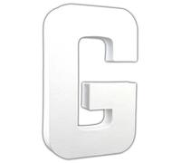 Lettre G 20,5cm - Blanc