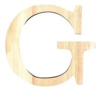 Artemio 11,5 cm Bois Lettre G en majuscules, de couleur Beige