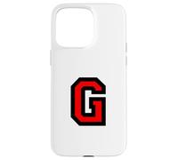 Lettre G (Rouge) G Coque pour iPhone 15 Pro Max