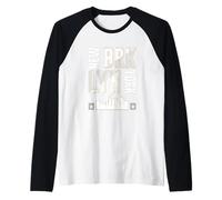 Lettre graphique de New York Brooklyn City, NY Skyline Manche Raglan