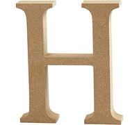 Creotime lettre en bois H 8 cm Marron G