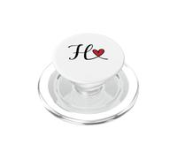 Lettre H Initiale Monogramme Cadeau PopSockets PopGrip pour MagSafe