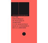 Lettre sur le commerce de la librairie - Denis Diderot - Allia - broché - Essai