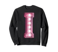 Lettre I pour chapiteau - Initiale Lumineuse Rose Sweatshirt