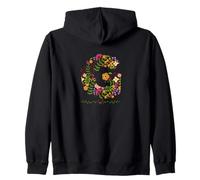 Lettre initiale aquarelle florale G pour femme Sweat à Capuche