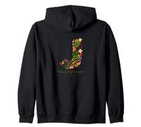 Lettre initiale aquarelle florale J pour femme Sweat à Capuche