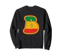 Lettre Initiale B Monogramme Noir du Mois de l'histoire rétro Couleurs Sweatshirt