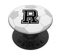 Lettre Initiale du Football r PopSockets PopGrip Adhésif