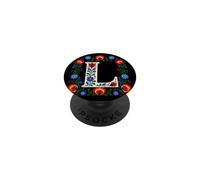 Lettre Initiale L Monogramme Floral botanique ornemental PopSockets PopGrip Adhésif