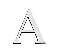 Lettre J adhésive plastique relief couleur or