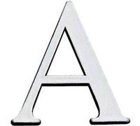 Lettre J adhésive plastique relief couleur or