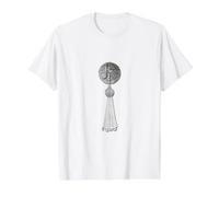 Lettre J Alphabet Rétro Monogramme Vintage Burlesque Pâtie T-Shirt Graphique avec Valeur