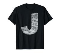 Lettre J Alphabet T-Shirt Graphique avec Valeur