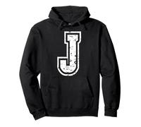Lettre j nom Initial Monogramme Universitaire Alphabet Sweat à Capuche