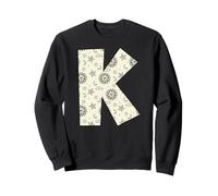 Lettre K Alphabet céleste Initiale Monogramme Sweatshirt