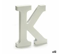 Lettre K bois blanc (1,8 x 21 x 17 cm) (12 pièces)