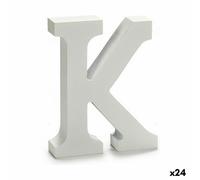 Lettre K bois blanc (2 x 16 x 14,5 cm) (24 pièces)