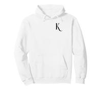 Lettre K élégante Initiale Monogramme Typographie Cadeau Sweat à Capuche